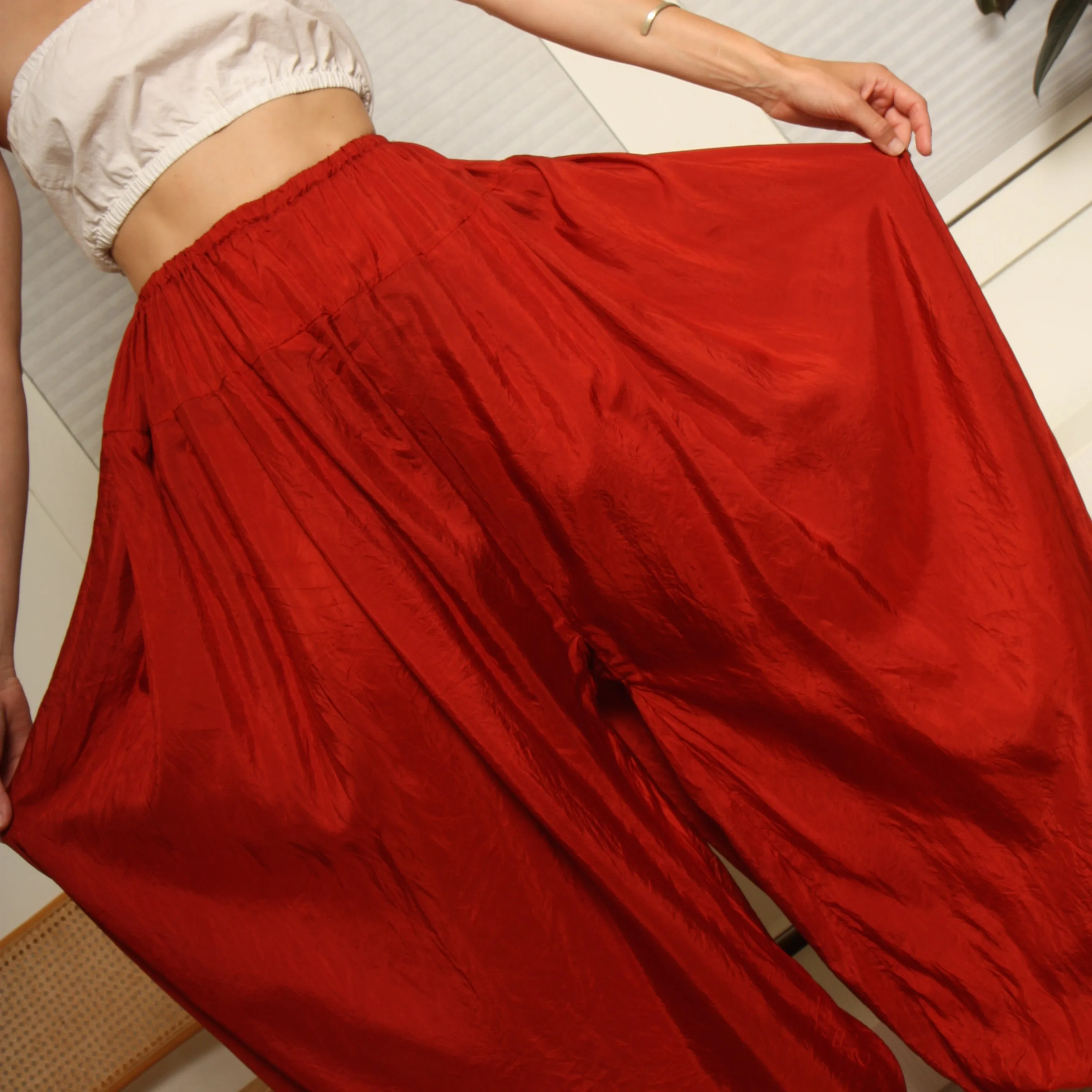 Vintage Ethereal Silk Balloon Pants