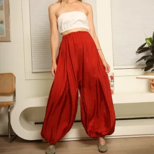 Vintage Ethereal Silk Balloon Pants
