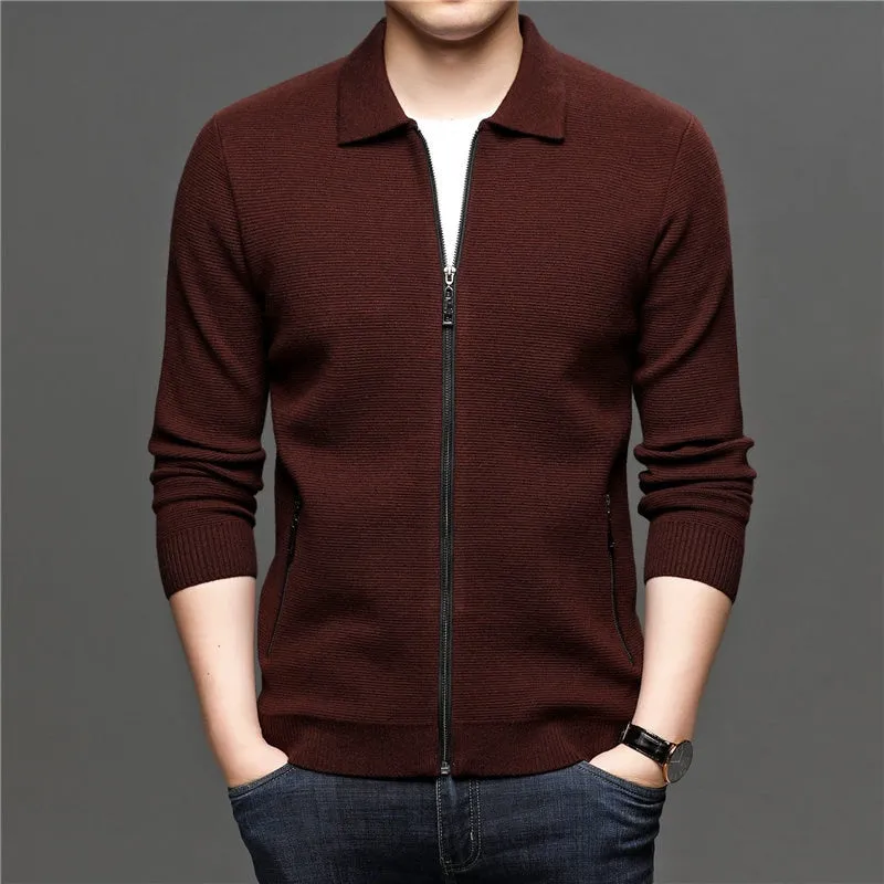 West Louis Thick Warm Wool Sweater Cardigan
