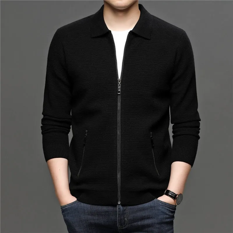 West Louis Thick Warm Wool Sweater Cardigan