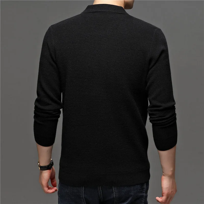 West Louis Thick Warm Wool Sweater Cardigan