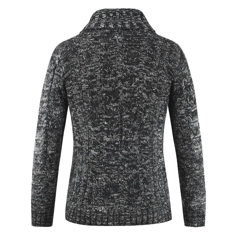West Louis Trending Lapel Knit Sweater