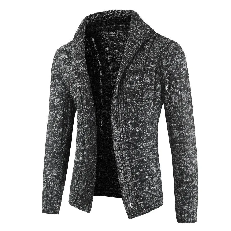 West Louis Trending Lapel Knit Sweater